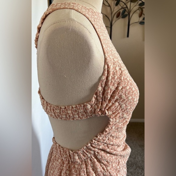 NEW w/TAGS Line & Dot 100% Cotton Rose Sundress w/Stunning Back Size Medium - Picture 5 of 9